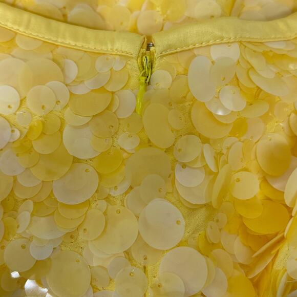 ZARA Yellow Paillette Embellished Mini Skirt Blogger Favorite Party Size S NWT - Picture 5 of 10